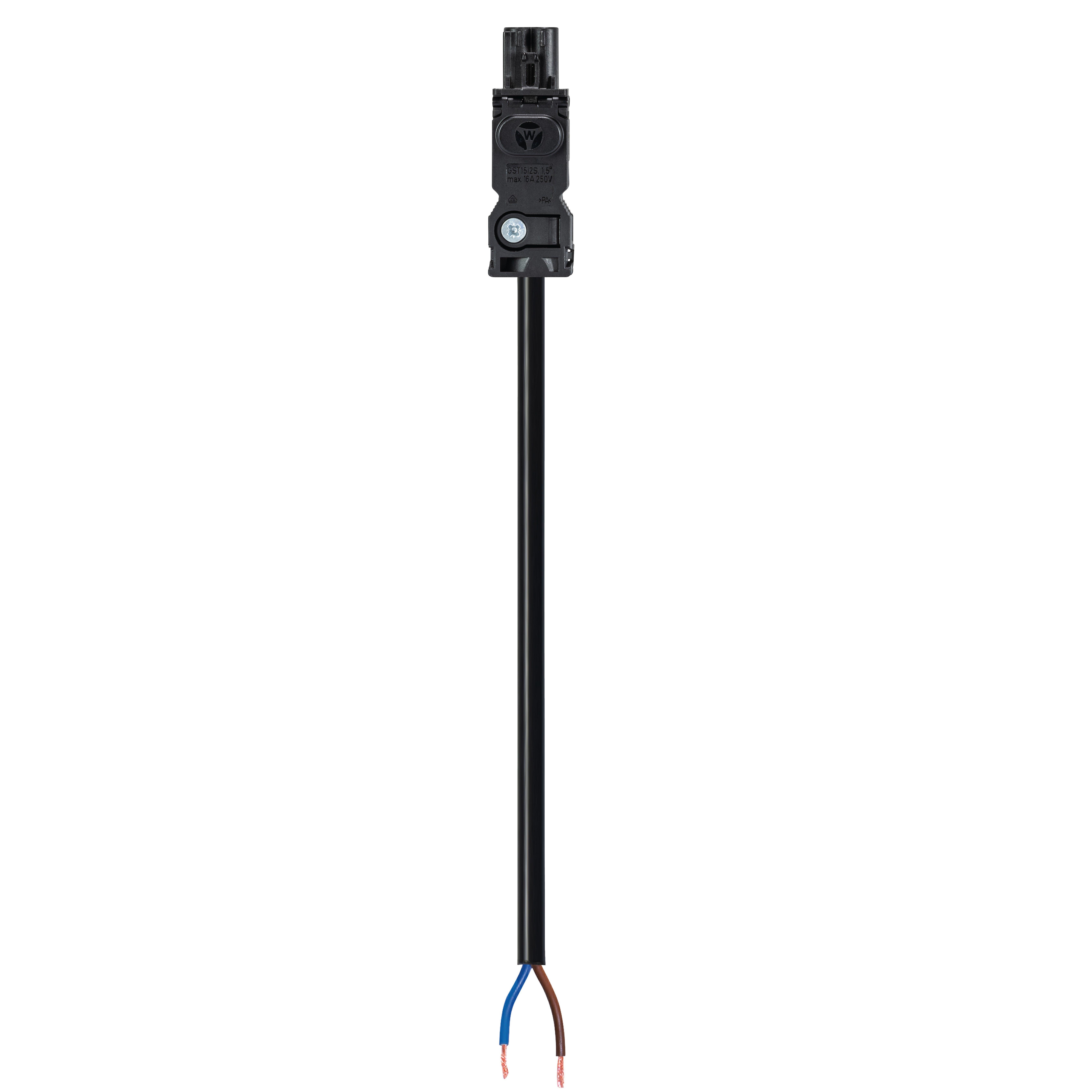 Wieland - cordon GST15i2 2m f/- 1,5² HO5Z1Z1f noir (Dca)