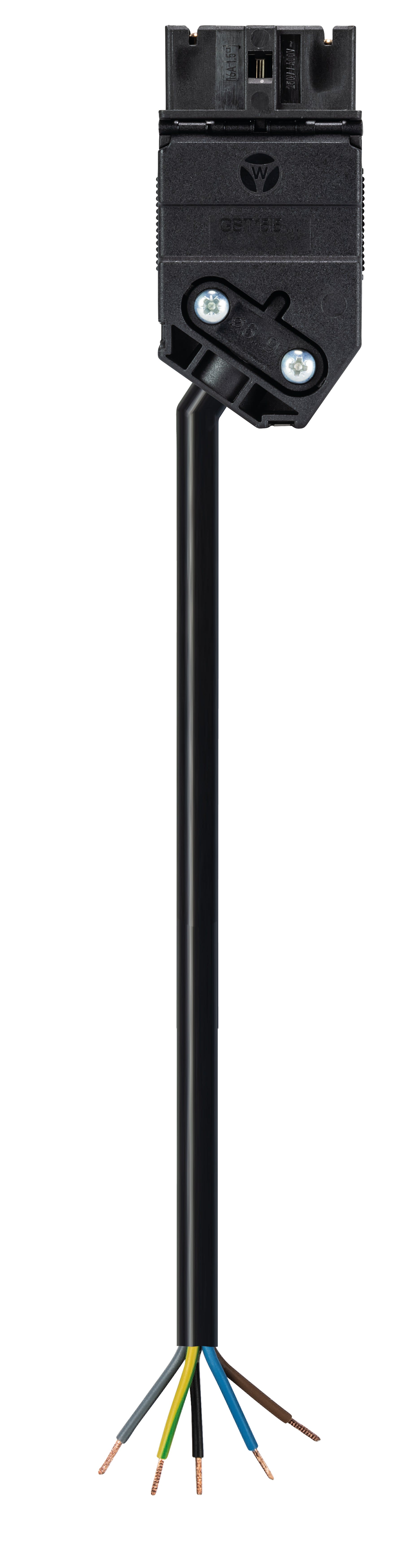 Wieland - cordon GST15i5 3m m/- 1,5² HO5Z1Z1f noir (cca)