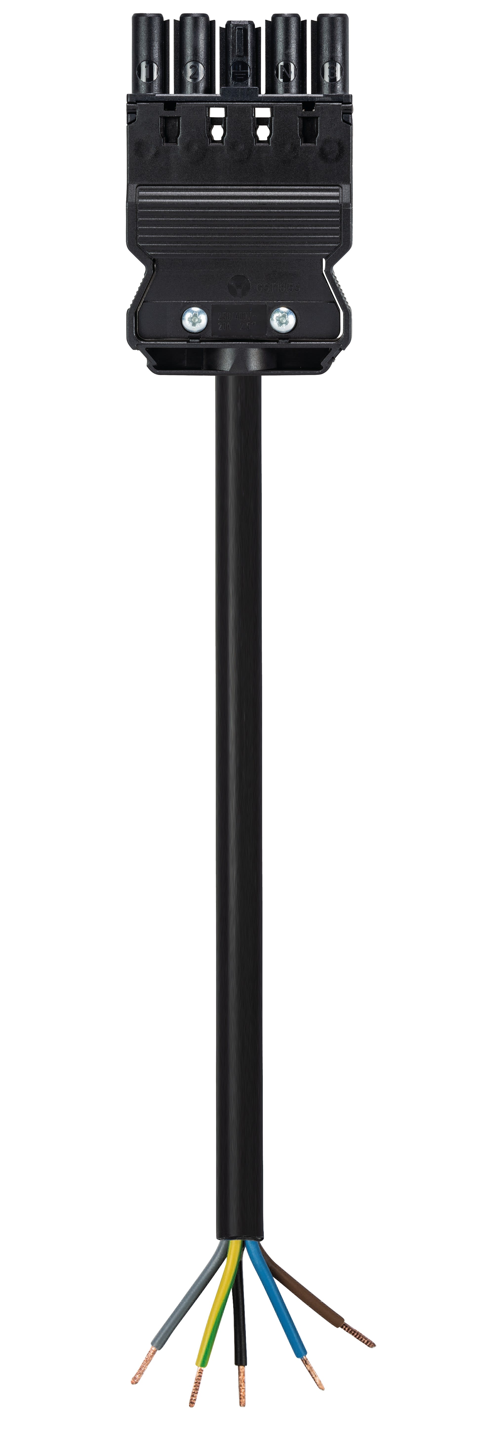 Wieland - cordon GST18i5 6m F/- 2,5² HO5Z1Z1F Noir (cca)