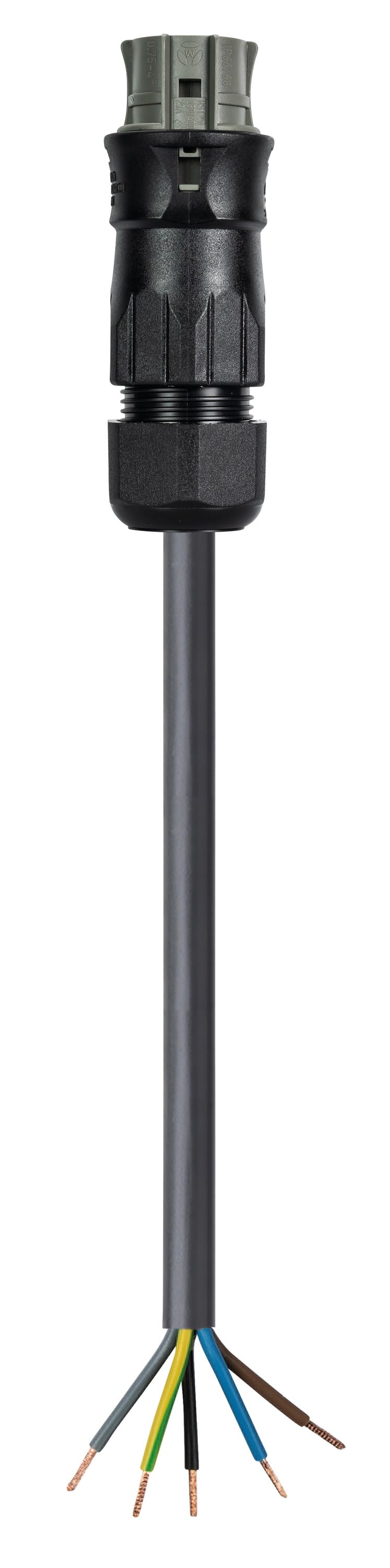 Wieland - cordon RST25i5 10m F/- 4² HO7RNF Gris foncé