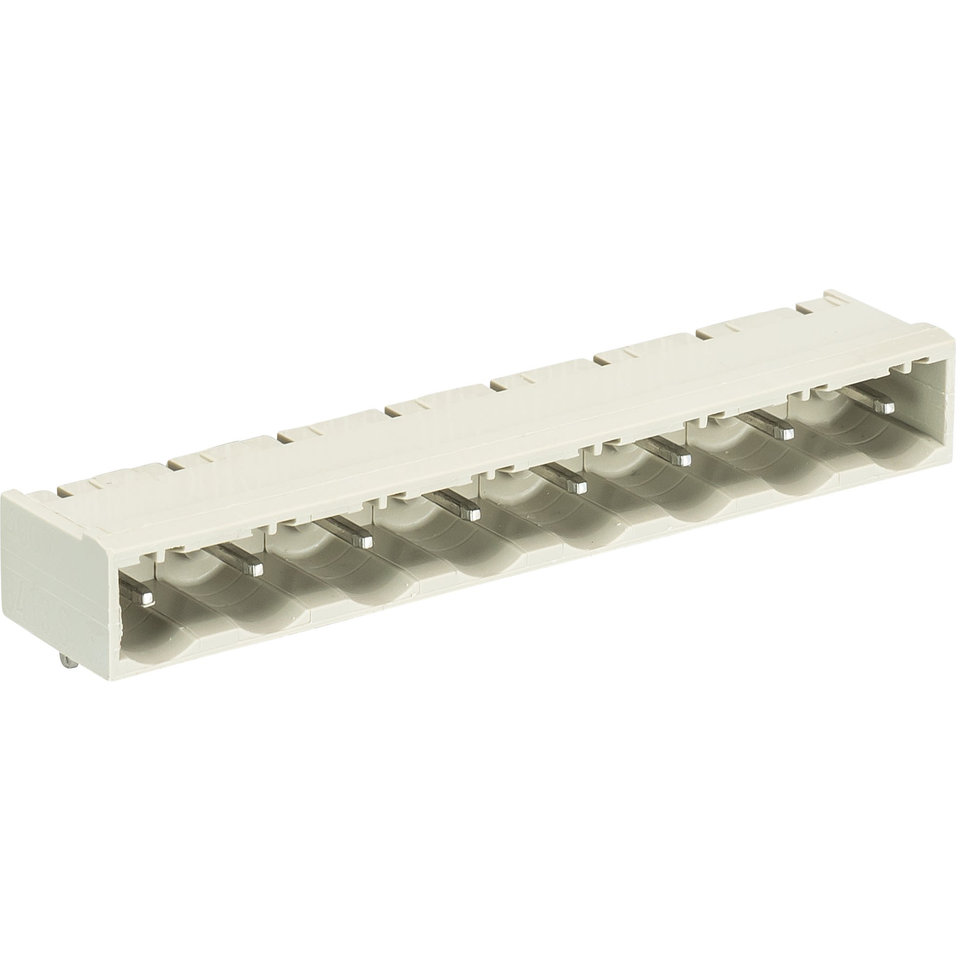 Wieland - embase PCB mâle coudé 8 pôles pas 7,62mm sans marquage séries 8413 s g