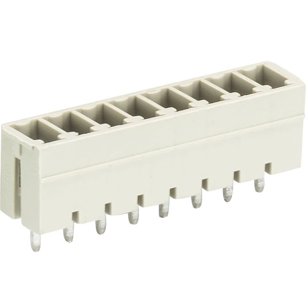 Wieland - embase PCB mâle droit 5 pôles séries 8813 s pas de 3,81mm sans marquage