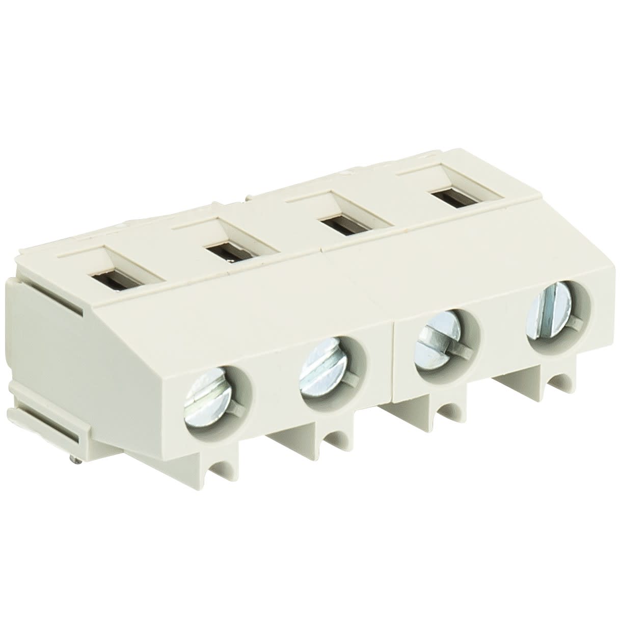 Wieland - connecteur PCB 4 pôles séries 8491 sortie verticale pas de 7,62mm sans marquage