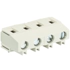 Wieland - connecteur PCB 4 pôles séries 8491 sortie verticale pas de 7,62mm sans marquage