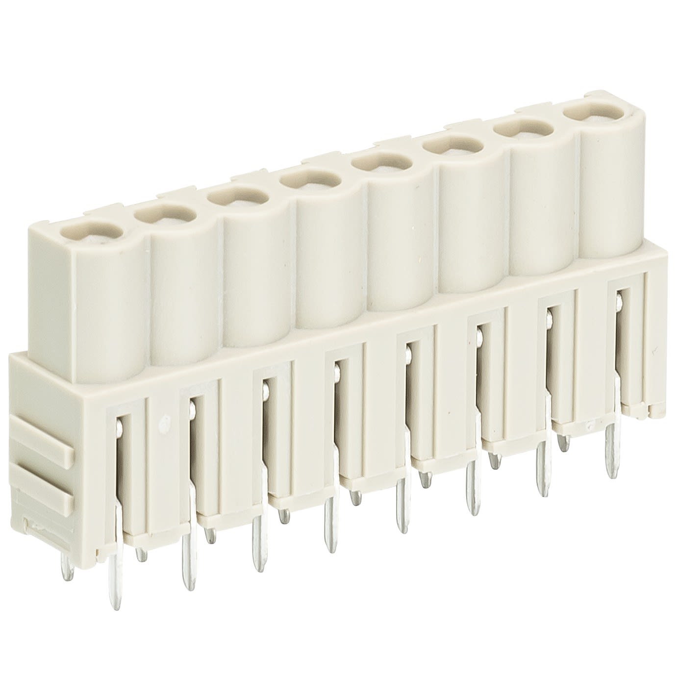 Wieland - embase droite PCB  femelle 8 pôles séries 8213 bl pas de 5,08mm sans marquage