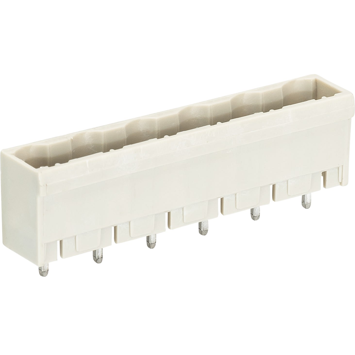 Wieland - embase PCB mâle droit 4 pôles pas 7,62mm sans marquage séries  8413 s g