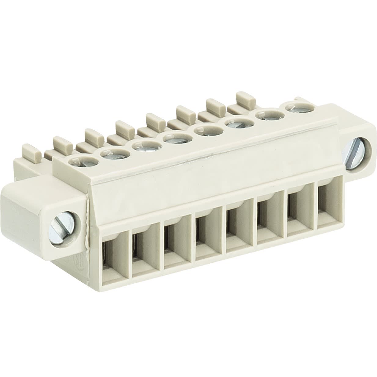 Wieland - connecteur PCB femelle 10 pôles séries 8513 b pas de 3,50mm sans marquage + flas