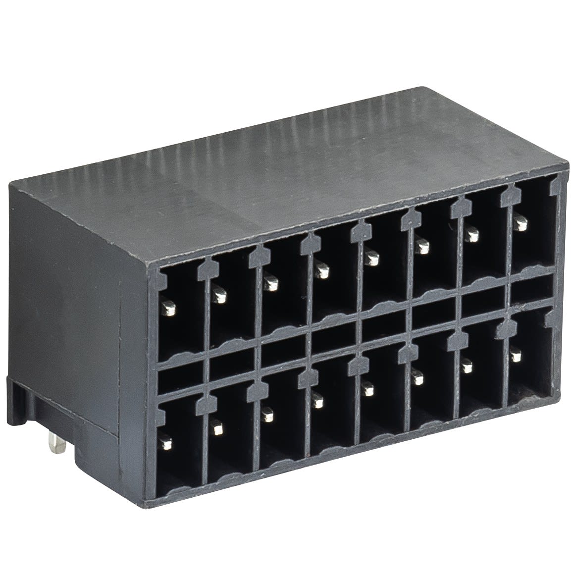 Wieland - embase PCB mâle coudé double rangée 4 pôles séries 8513 s pas de 3,50mm