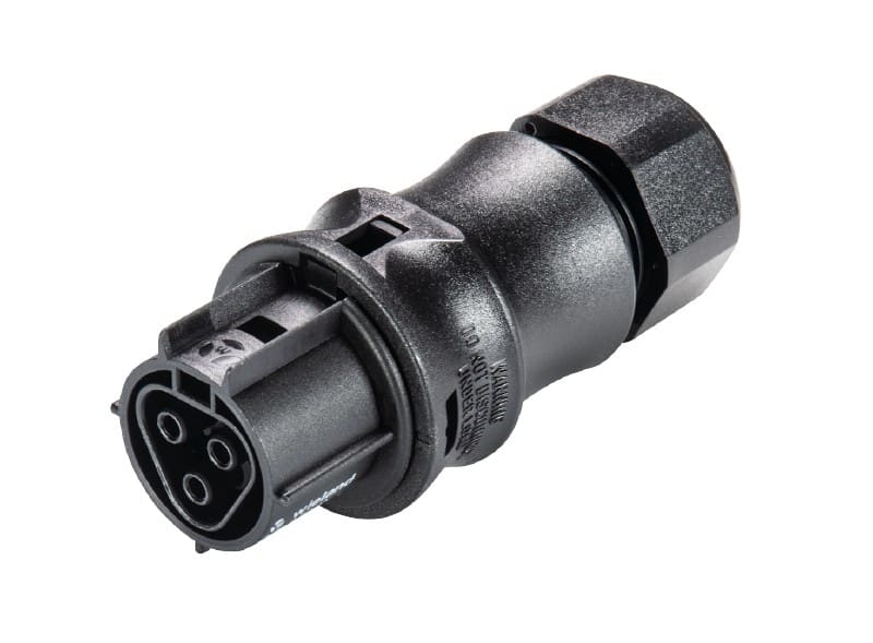 Wieland - connecteur RST20i3 femelle à ressort 6-10mm Noir