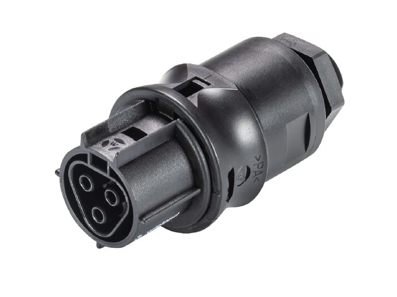 Wieland - embase RST20i3 femelle M16 à ressort Noir
