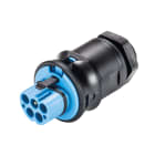 Wieland - embase RST20i5 mâle à vis M20 Bleu