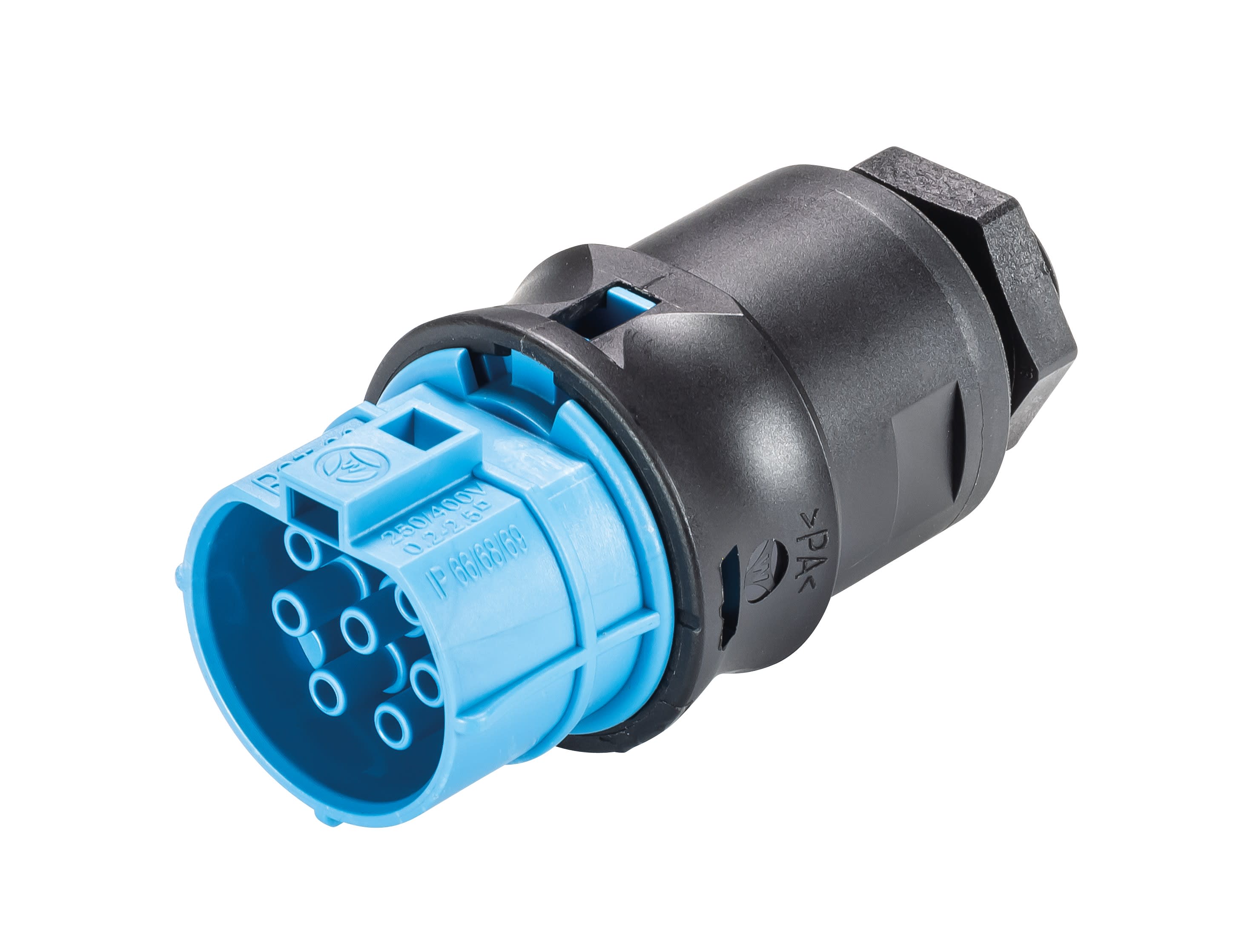 Wieland - Embase RST20i7 M16 femelle à vis bleu clair