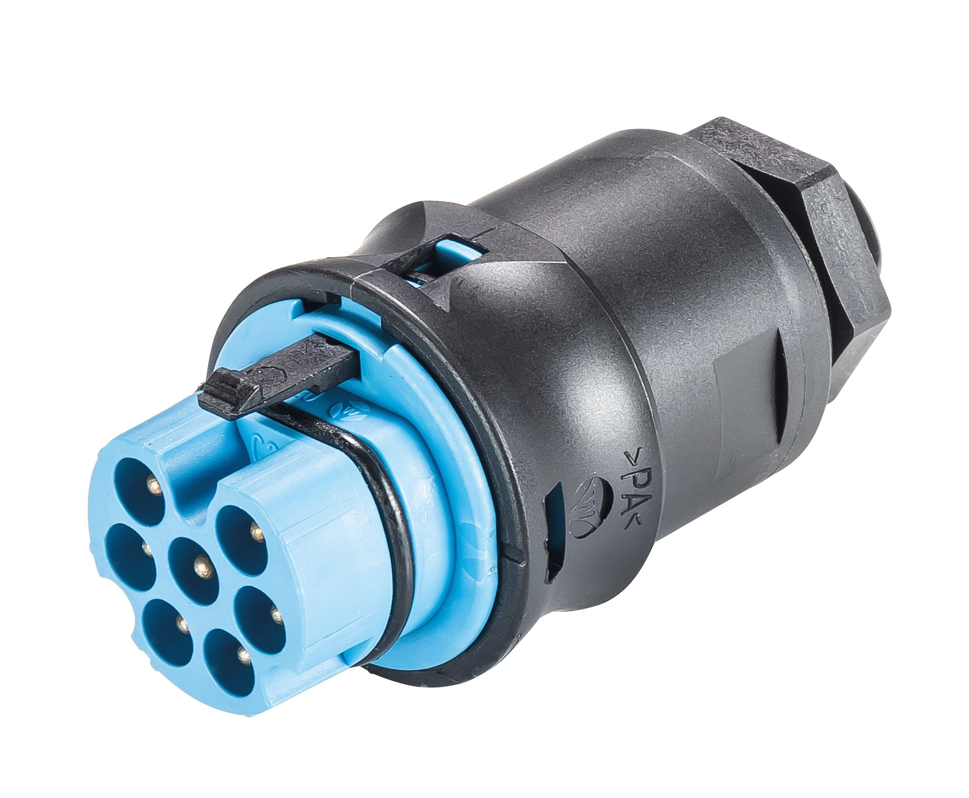 Wieland - Embase RST20i7 M16 mâle à vis bleu clair