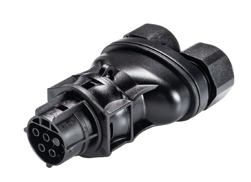 Wieland - connecteur RST20i4 femelle à vis double 6-10mm Noir