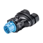 Wieland - connecteur RST20i3 femelle double à vis 6-10mm Bleu clair ATEX
