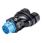 Wieland - connecteur RST20i5 femelle à vis double 10-14mm Bleu clair