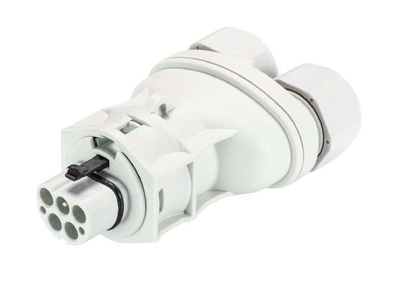 Wieland - connecteur RST20i5 mâle à vis double 6-10mm Gris clair