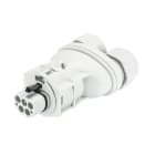 Wieland - connecteur RST20i5 mâle à vis double 6-10mm Gris clair