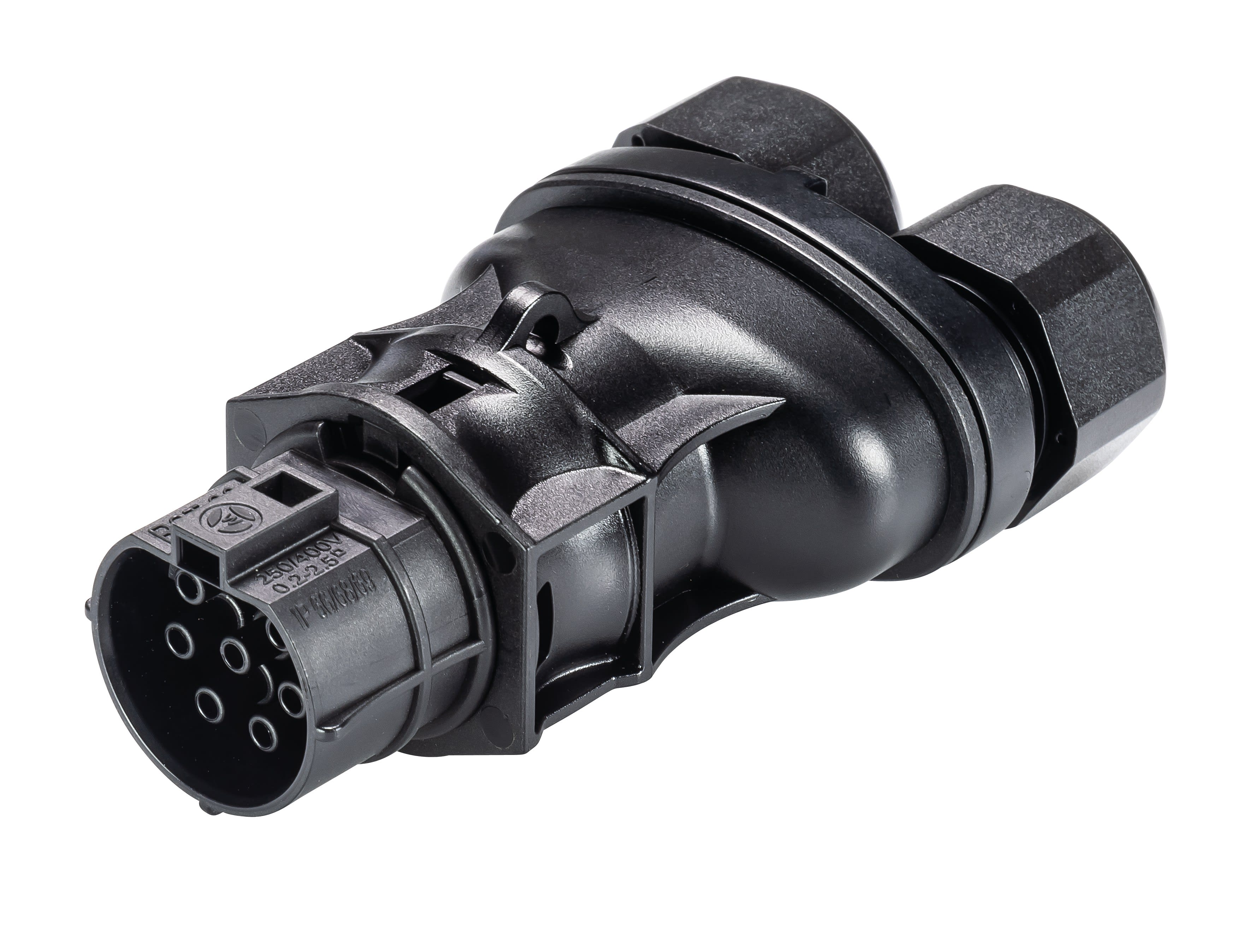 Wieland - Con. RST20i7 femelle à vis double 10-14mm noir