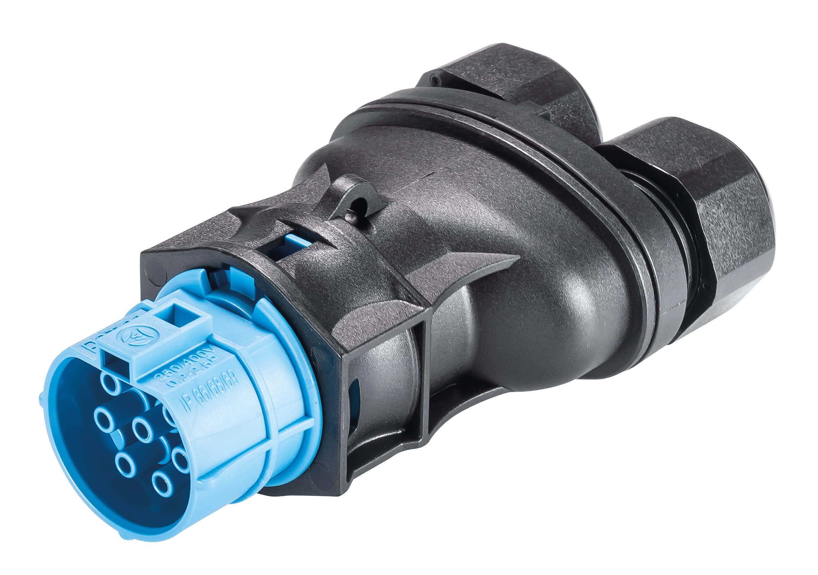 Wieland - Con. RST20i7 femelle à vis double 10-14mm bleu clair