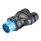 Wieland - Con. RST20i7 femelle à vis double 10-14mm bleu clair