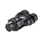 Wieland - Con. RST20i7 mâle à vis double 6-10mm noir