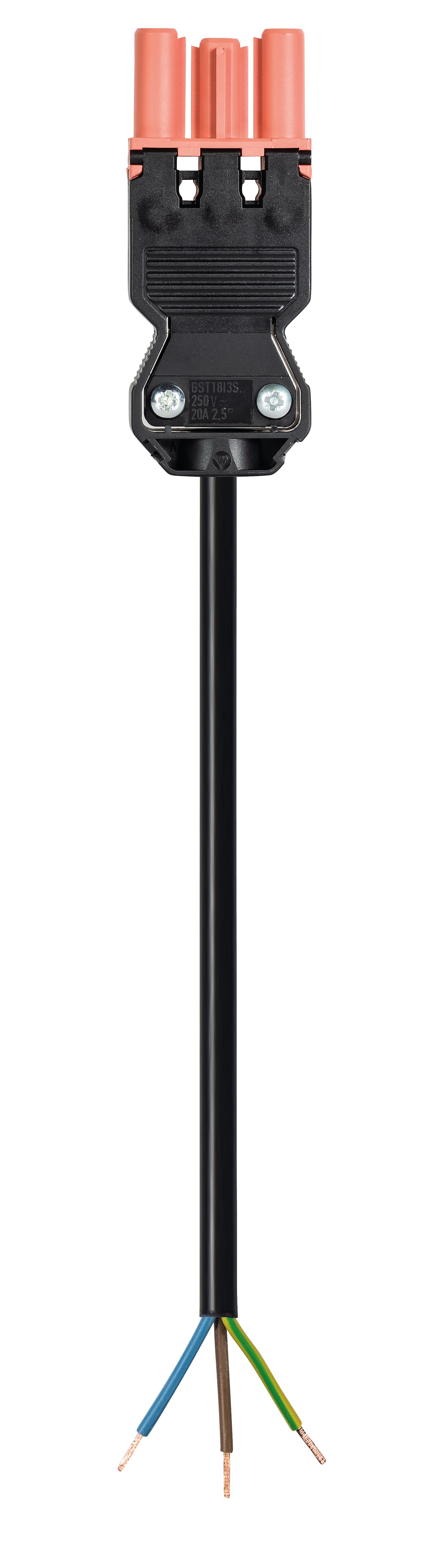 Wieland - cordon GST18i3 8m M/- 1,5² HO5Z1Z1F Rouge saumon (Dca)
