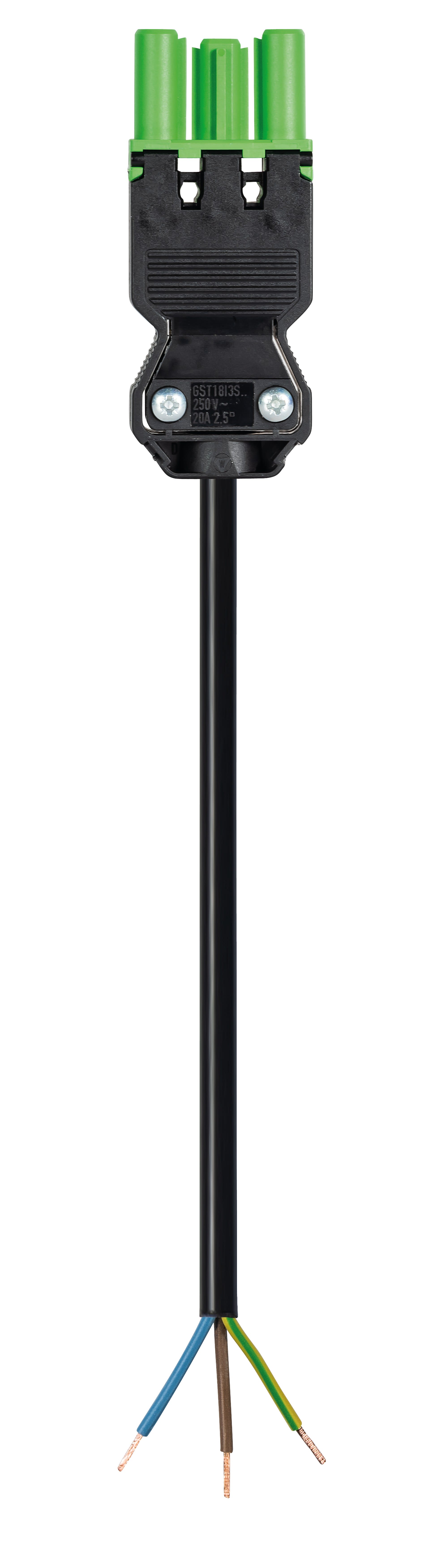 Wieland - cordon GST18i3 7m F/- 1,5² HO5VVF Vert (Eca)
