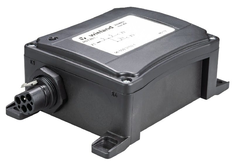 Wieland - connecteur RST20i3 coudé mâle à ressort 10-14mm Gris clair