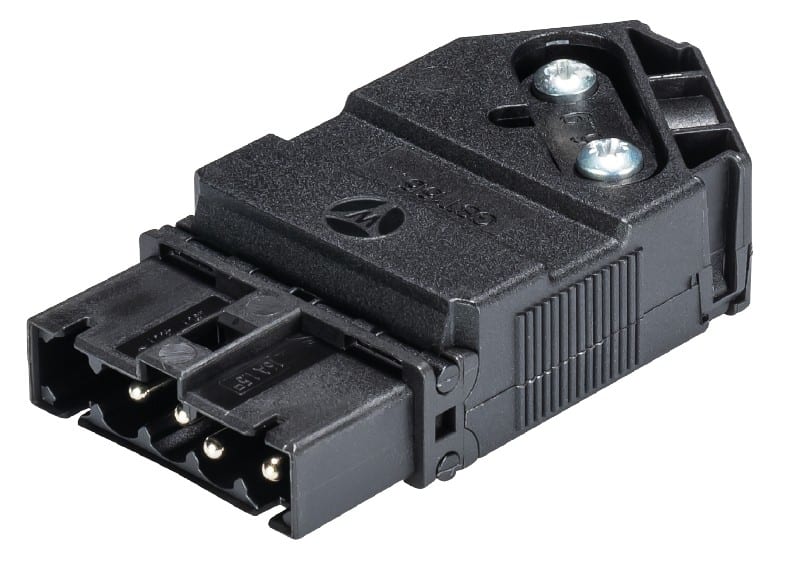 Wieland - connecteur GST15i4 mâle s1 zw1v noir