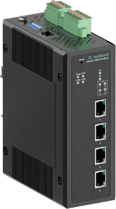 Wieland - Switch ethernet manageable gigabit à 4 ports dont 4 ports poe