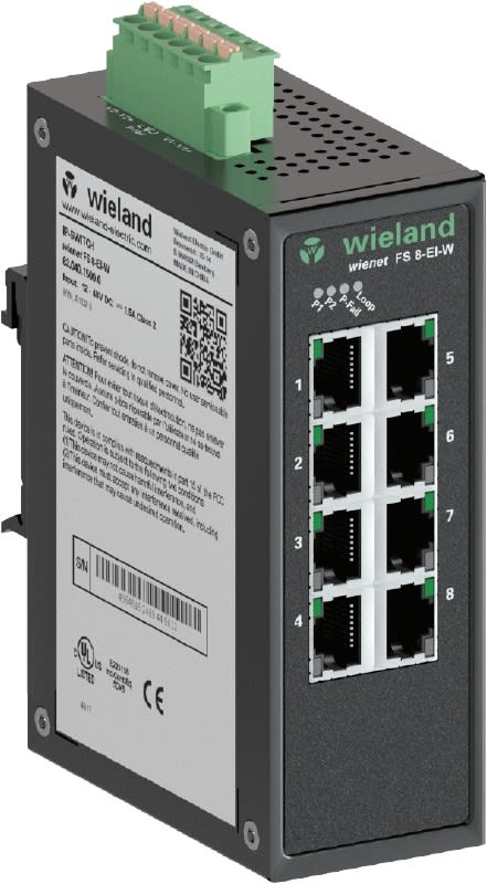 Wieland - Switch manageable 8 ports prenant en charge l?ethernet ip
