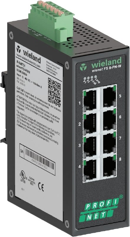 Wieland - Switch manageable 8 port prenant en charge le profinet
