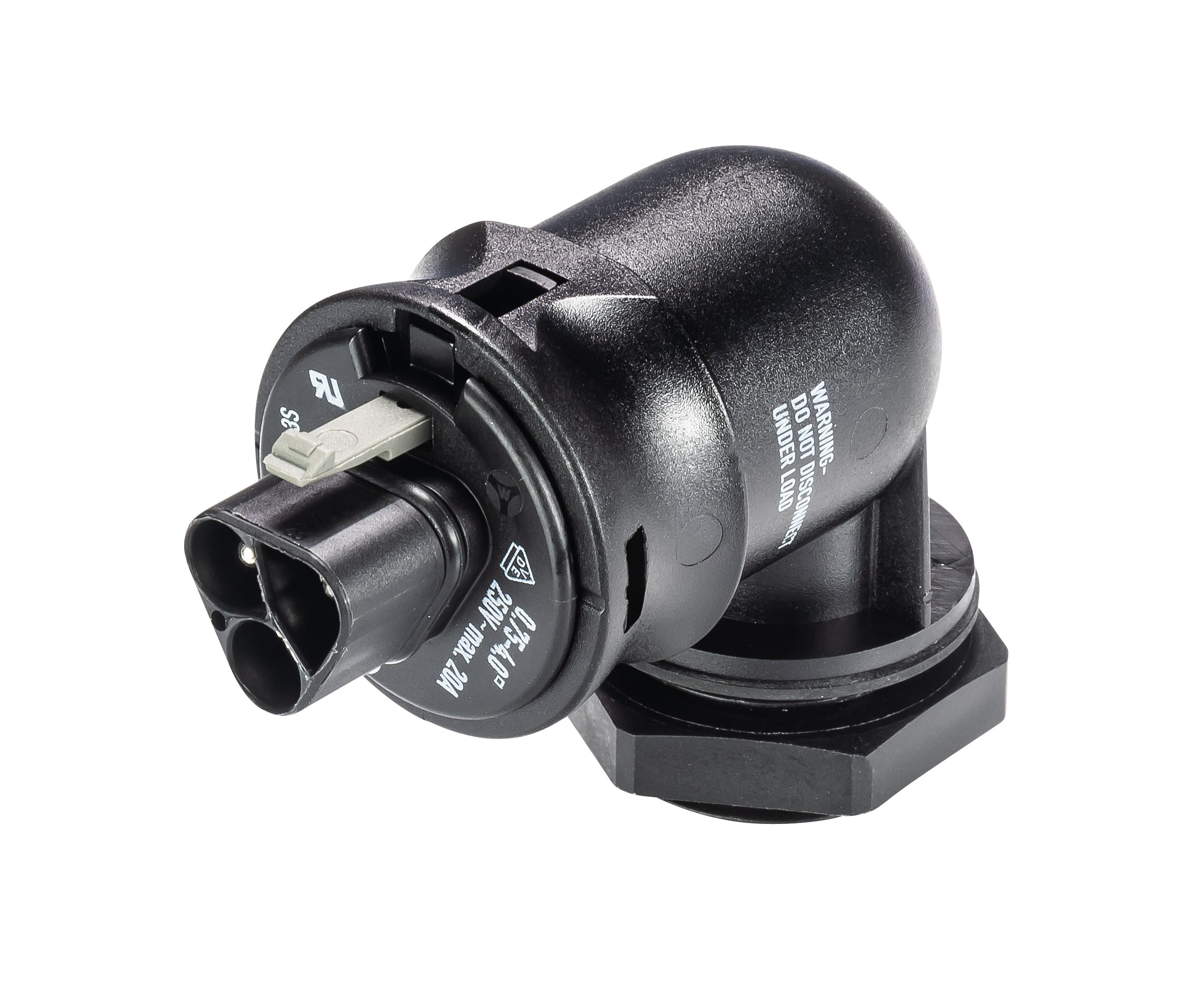 Wieland - embase RST20i3 coudé mâle M25 à vis Noir ATEX