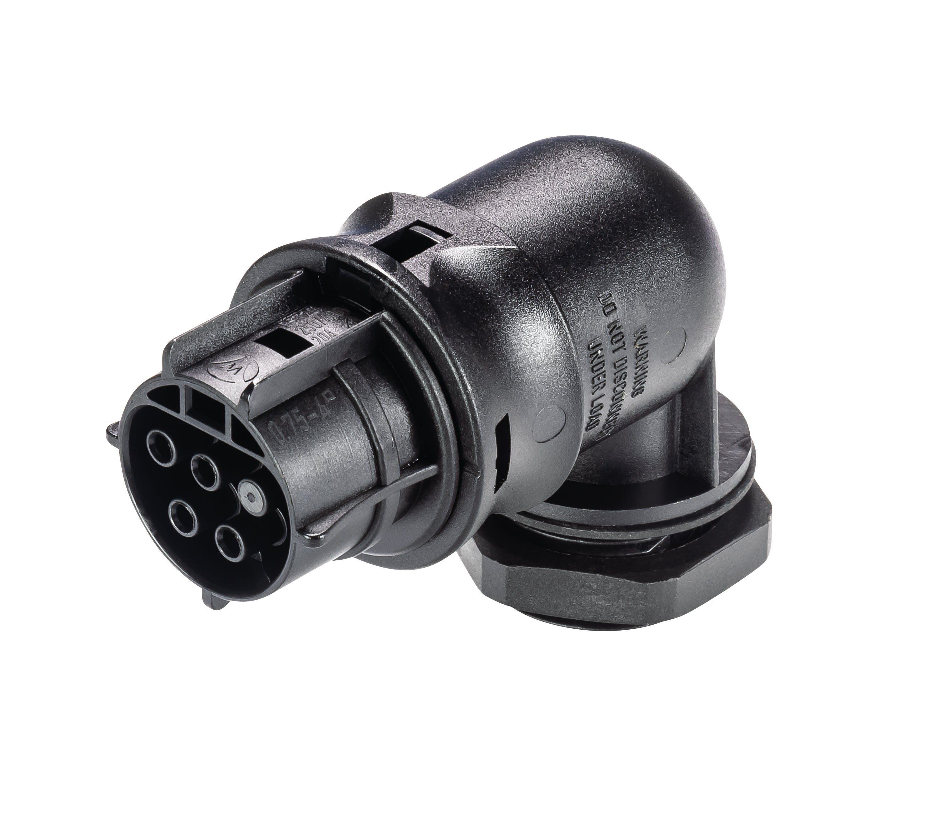 Wieland - embase RST20i4 coudé femelle à vis M25 Noir