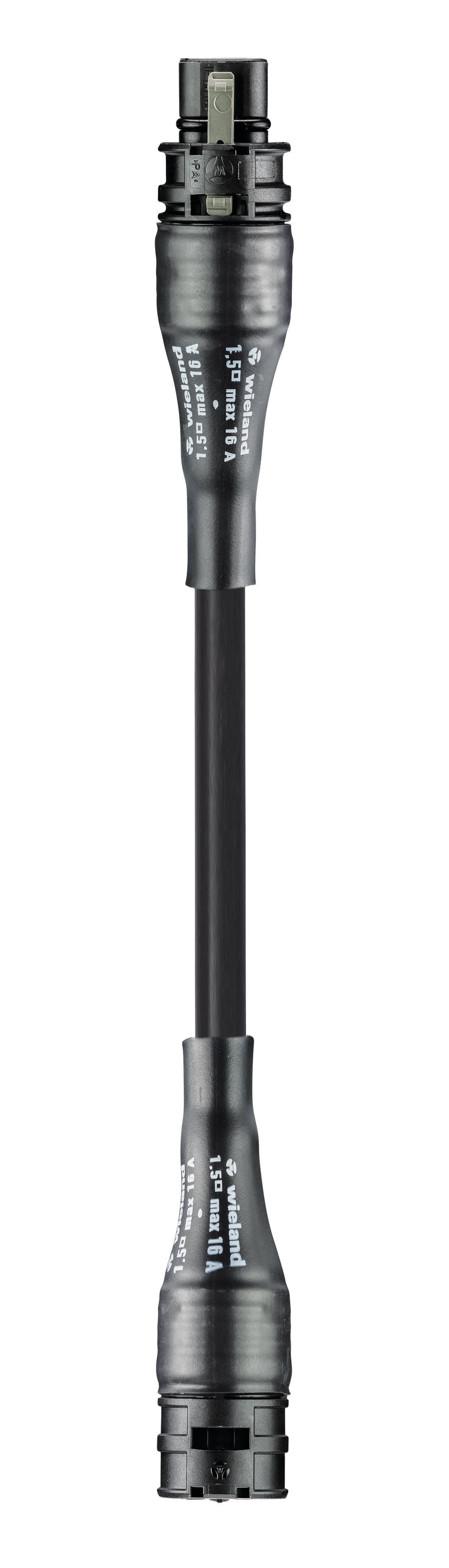 Wieland - cordon RST20i3 1,5m M/F 2,5² HO5VVF Noir (Eca)