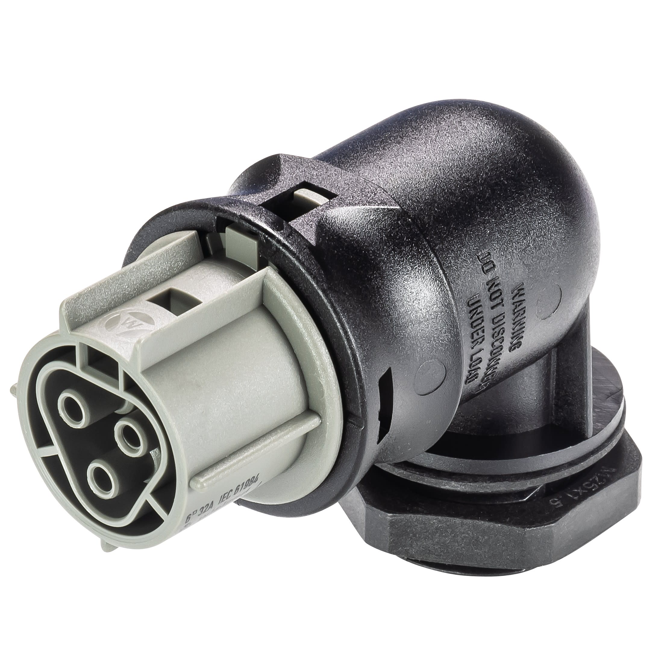 Wieland - embase RST25i3 coudé femelle M25 à vis Gris foncé