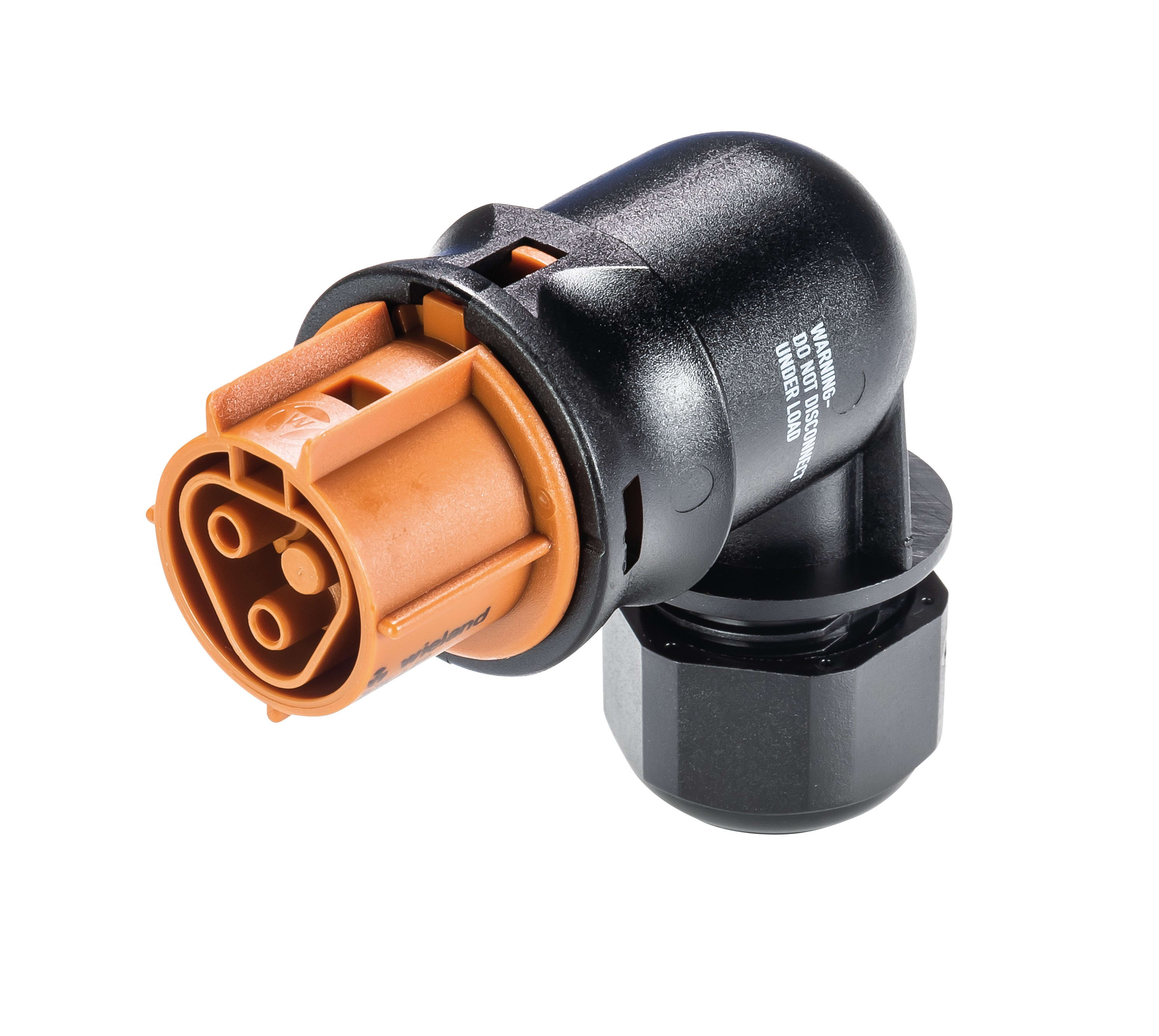 Wieland - connecteur RST20i2 coudé femelle à ressort 6-10mm Marron