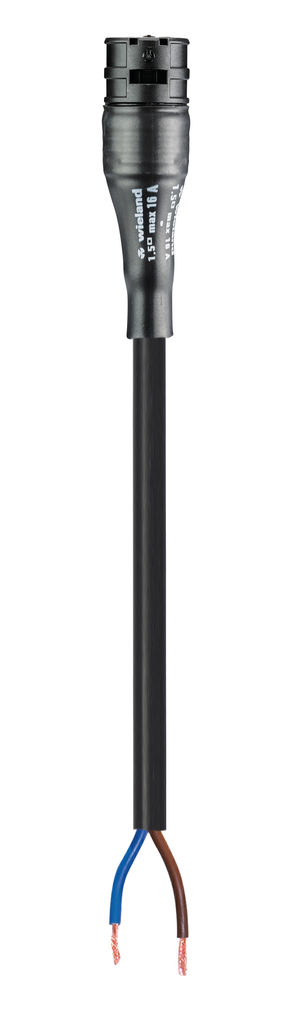 Wieland - Cordon RST20i2 0,5m F/- 1,5² HO5VVF noir (eca)