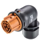 Wieland - connecteur RST20i3 coudée femelle à ressort Marron (6-10mm)