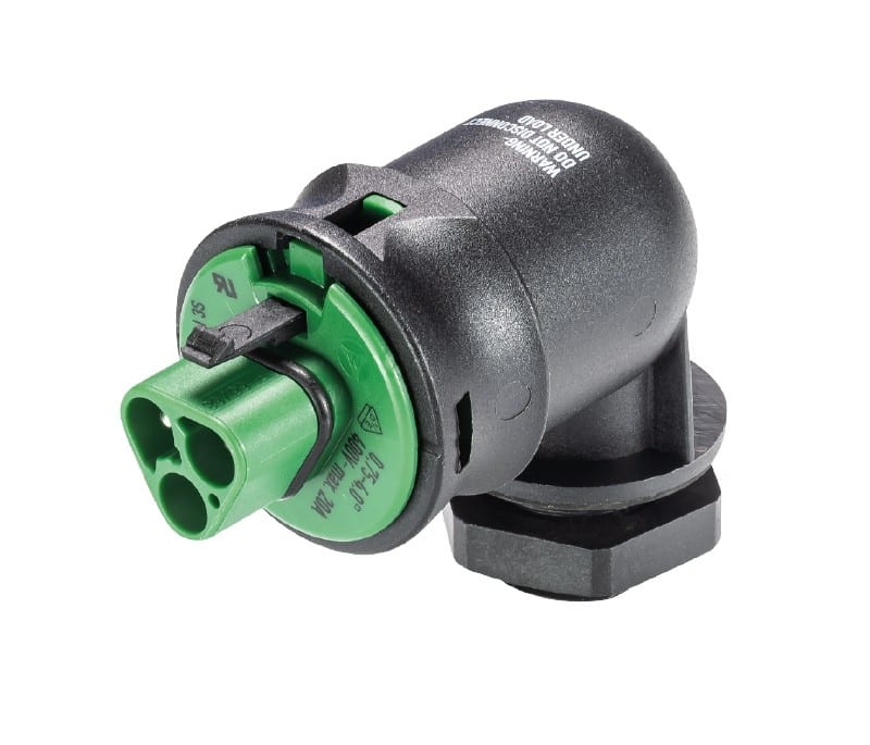 Wieland - embase RST20i3 coudé mâle M20 à vis Vert