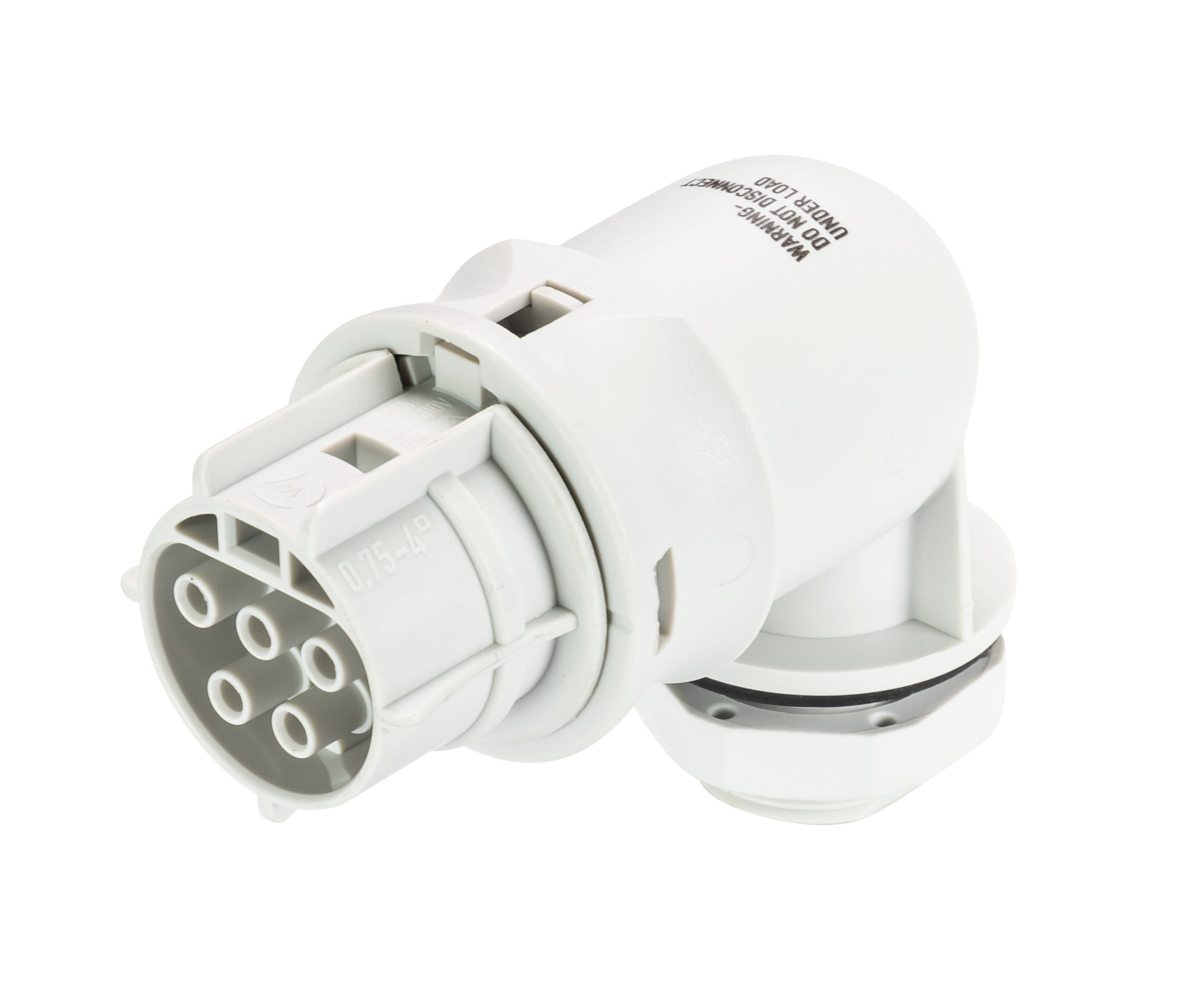 Wieland - embase RST20i5 coudé femelle à vis M20 Gris clair