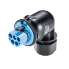 Wieland - connecteur RST20i5 coudé mâle à sertir 10-14mm Bleu clair