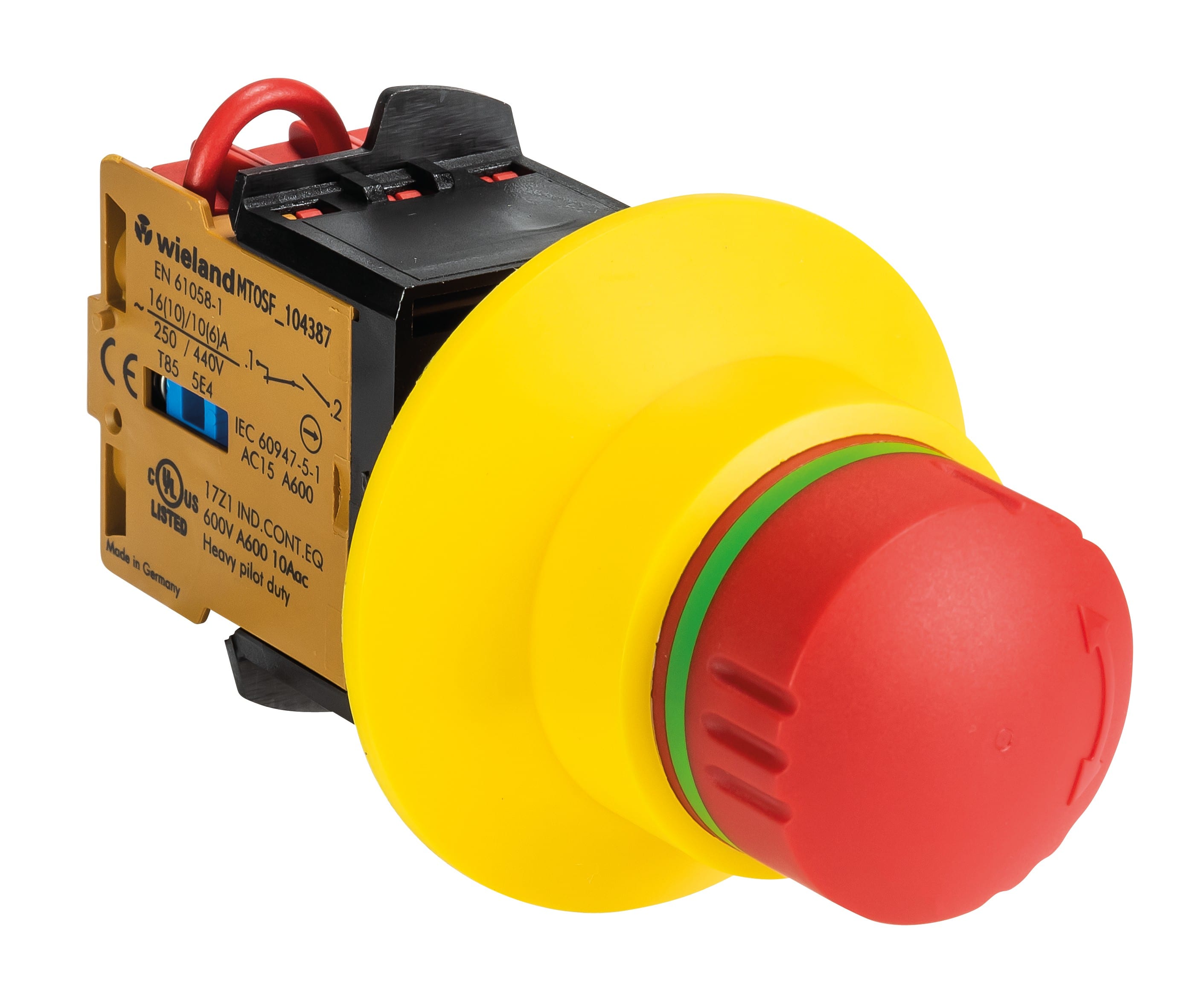 Wieland - snh 1122 bouton au (snh0100, 2NC(protect. contre défaillance))