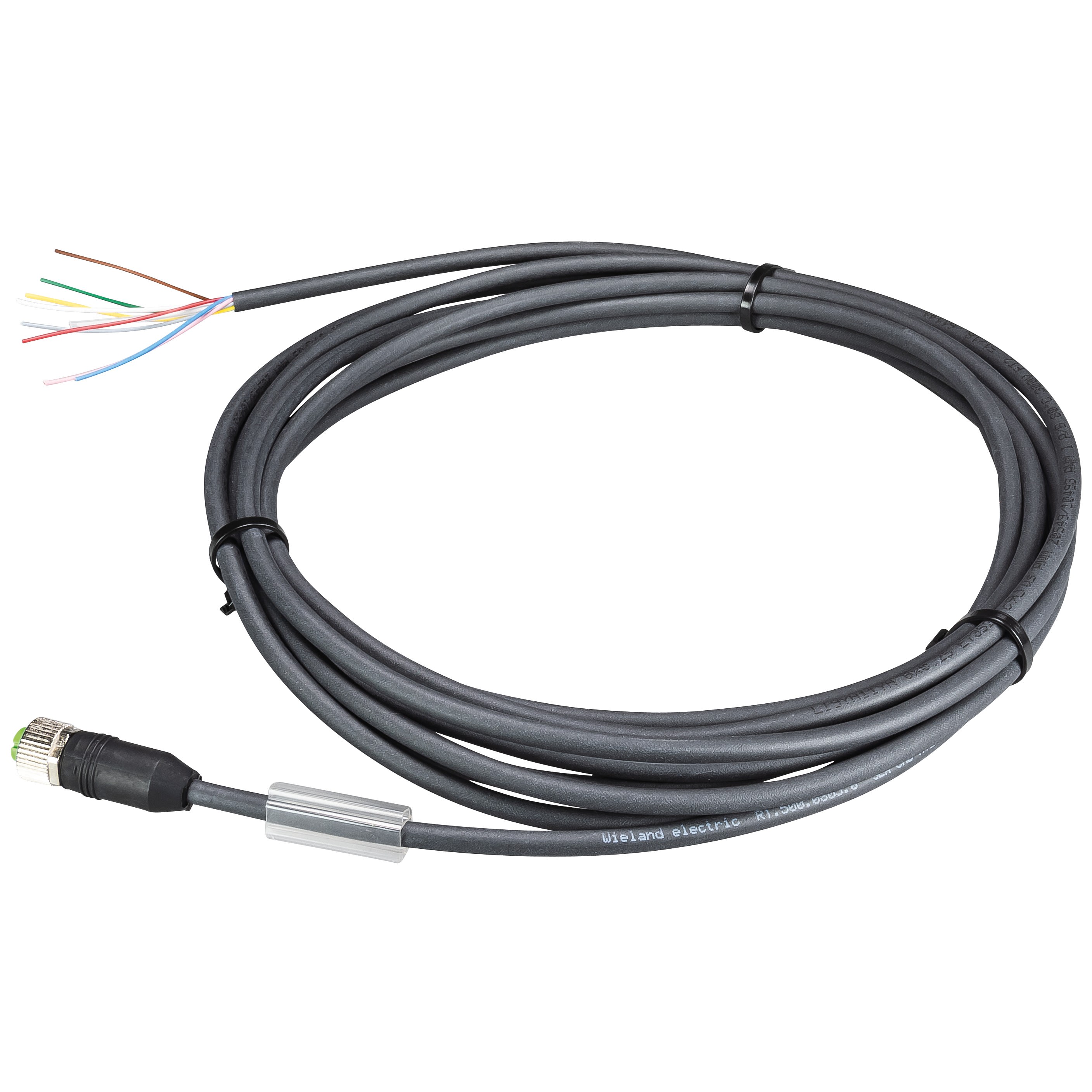 Wieland - câble de connexion M12, 8 pôles, longueur 50m, non blindé
