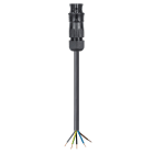 Wieland - cordon RST20i5 3m F/- 2,5² HO7RNF Noir ss halogène