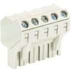 Wieland - connecteur PCB femelle 5 pôles séries 8213 pas de 5,08mm sorite inclinée sans ma