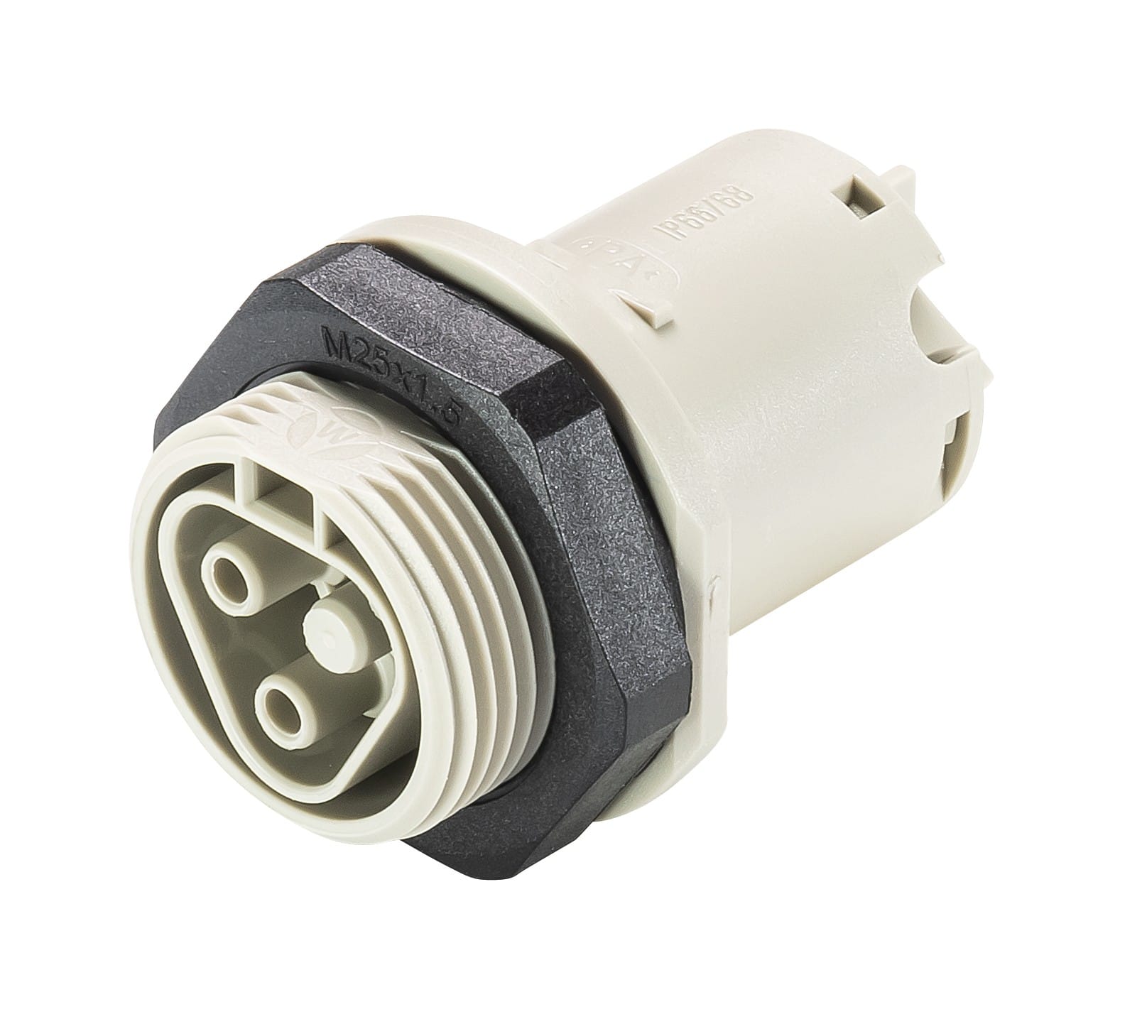 Wieland - embase RST20i2 M25 femelle à vis Gris foncé