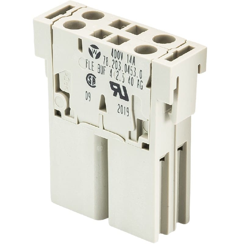 Wieland - insert modulaire bloc contacts fem fle buf 4 2,5 40 ag