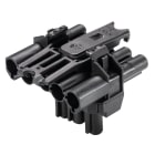 Wieland - répartiteur 1E/1S GST18i5 + 1S GST18i3 L2 en T Noir